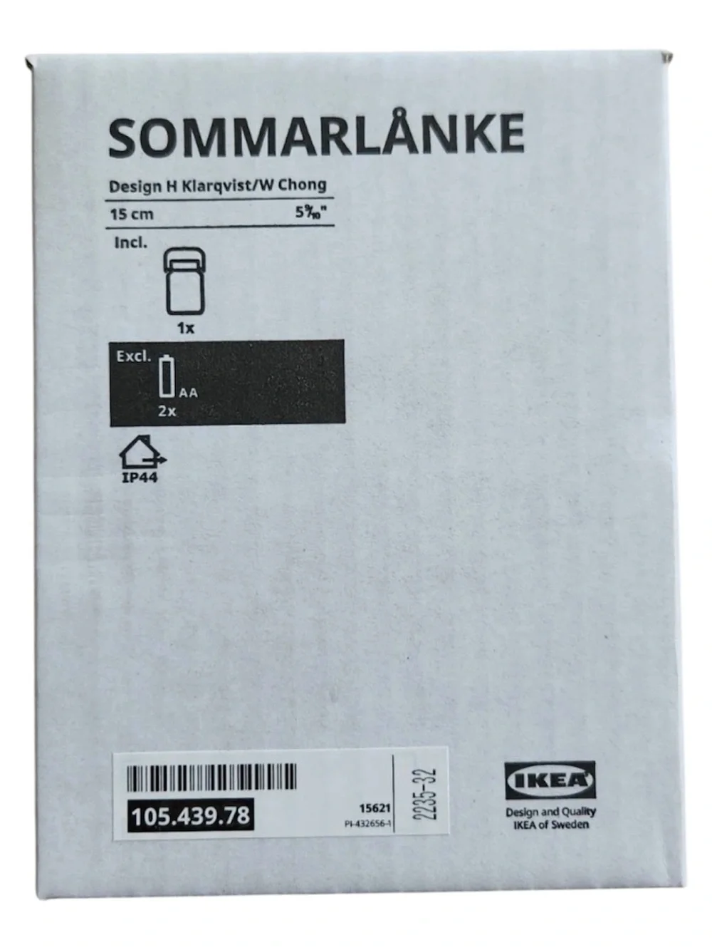 IKEA Sommarlanke LED Decorative Jar Light Table Outdoor / Indoor New In Box
